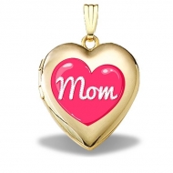 14K Gold Filled Mothers Day  Mom Heart  Heart Locket