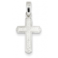 Sterling Silver Polished Cross Pendant