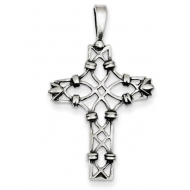 Sterling Silver Antiqued Cross Pendant