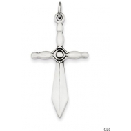 Sterling Silver Sword Cross Pendant