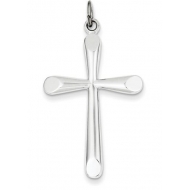 Sterling Silver Polished Cross Pendant