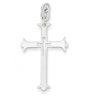 Sterling Silver Polished Cross Pendant