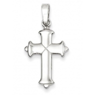 Sterling Silver Polished Cross Pendant