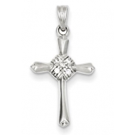 Sterling Silver CZ Celtic Cross Pendant