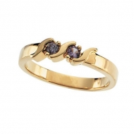 Mother s Ring with Two Birthstones