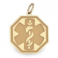 14K Filled Gold Medical Pendant