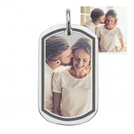 Stainless Steel Photo Dog Tag Photo Pendant