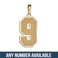  New  Jersey Single Number Charm or Pendant