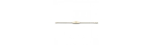 14K GOLD ANCHOR LINK MEDICAL ID BRACELET