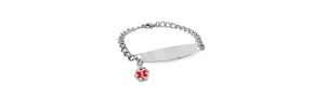 Stainless Steel Ladies Bracelet W  Charm
