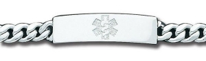 Sterling Silver Medical Bracelet