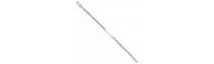 Sterling Silver Curb Link ID Bracelet