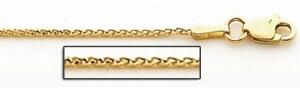 14K Yellow Gold 1 0mm Classic Wheat Chain