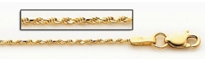 14K Yellow Gold 3 1mm Cable Link Chain