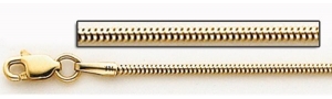 14K Yellow Gold 0 9mm Italian Snake Chain