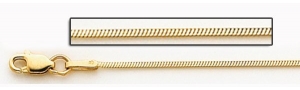 14K Yellow Gold 1 8mm Snake Chain