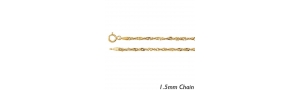 14K Yellow Gold 1 5mm Singapore Chain