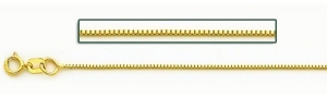 14K Yellow Gold 0 7mm Box Chain