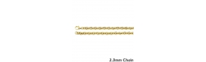 14K Yellow Gold 2 3 mm  Rolo Chain