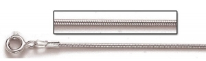 Sterling Silver 1 1mm Round Snake Chain