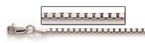 Sterling Silver Box Chain 2 4 MM Thick