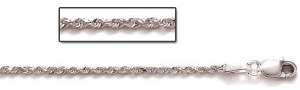 Sterling Silver Diamond Cut Rope Chain