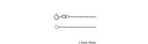 Sterling Silver 1 2mm Diamond Cut Bead Chain