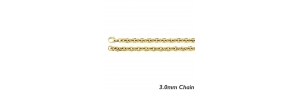 14K Yellow Gold 3 0mm Rolo Chain