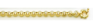 14K Yellow Gold Rolo Chain 8 0 MM Thick