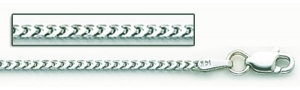 14K White Gold Franco Figaro Chain