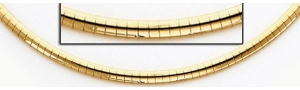 14K Yellow Gold Omega Chain