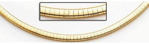 14K Yellow Gold Omega Chain