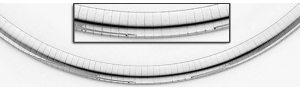 14K White Gold Omega Chain