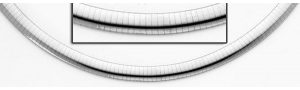 14K White Gold Omega Chain