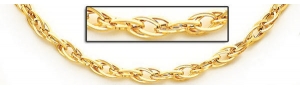 14K Yellow Gold Bizantine Chain 6 0 MM Thick