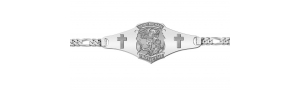 Saint Michael Police Badge Bracelet  EXCLUSIVE 
