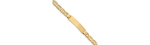14k Yellow Gold Anchor ID Bracelet