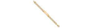 14k Yellow Gold Men s Figaro ID Bracelet