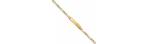 14k  Yellow Gold Woman s ID Bracelet