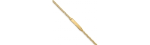 14k  Yellow Gold Woman s ID Bracelet