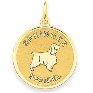 Springer Spaniel Disc Charm or Pendant