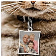 Pet's Curve Rectangle Picture Pendant