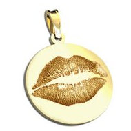 Lip Print Round Custom Medal