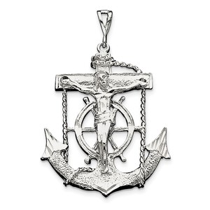 Sterling Silver Mariner Cross Pendant