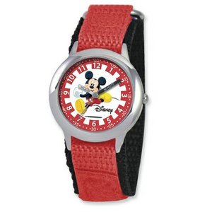 Mickey Mouse 7  Nylon Band With Velcro Closure