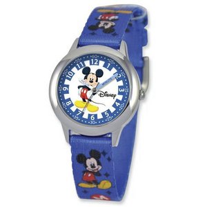 Mickey Mouse 8 4  Woven Band With Buckle Closure