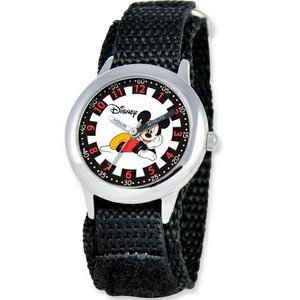 Mickey Mouse 6 3  Nylon Band with Velcro Closure