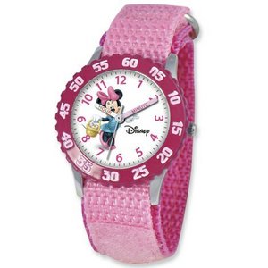 Minnie Mouse 7  Nylon Band with Velcro Closure