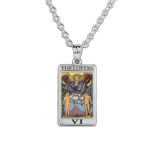 The Lovers Tarot Card Medal