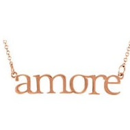 14K Gold Amore necklace
